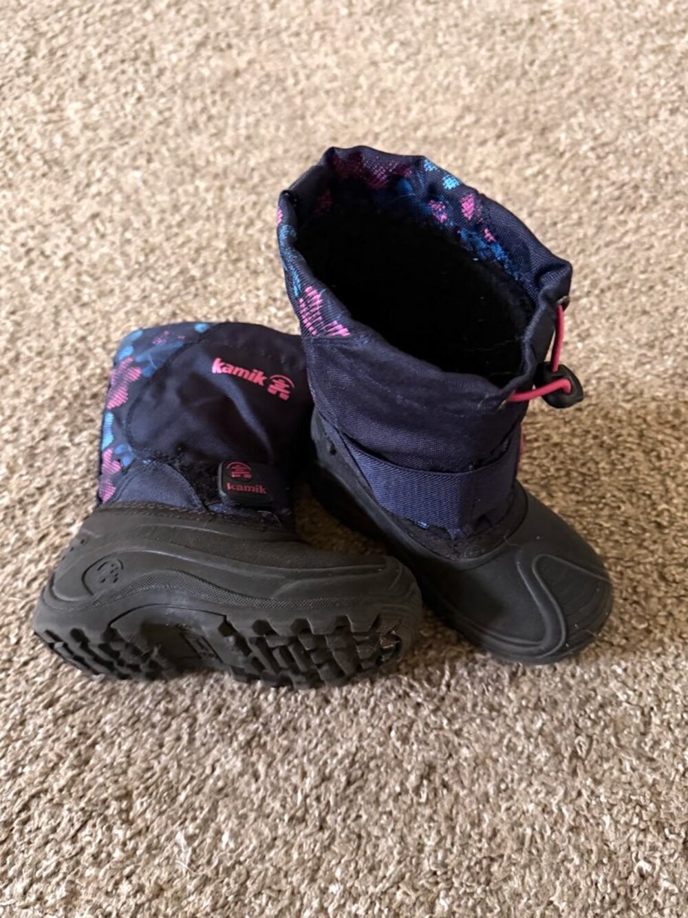 Kamik winter snow boots toddler size 9